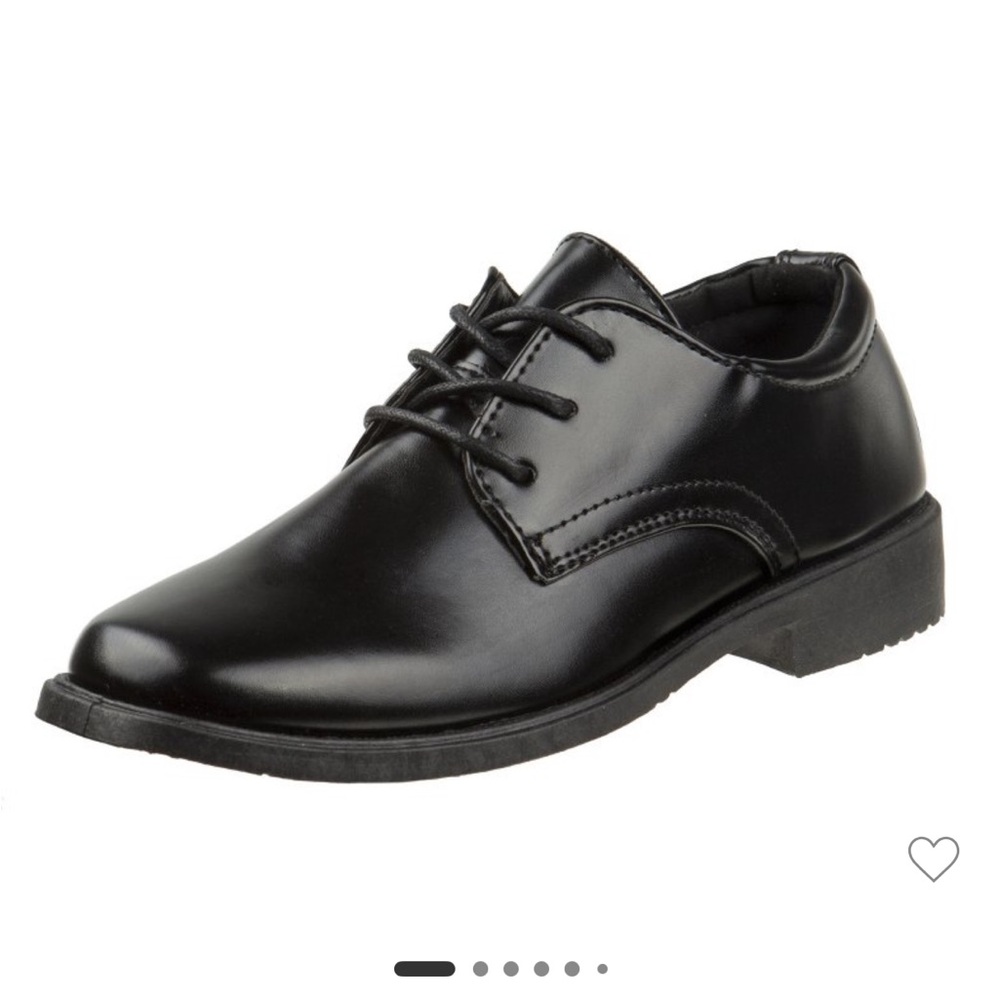 Boys Black Oxford Lace-Up Dress Shoes Size 2 - Cotillion, Wedding, Formal
